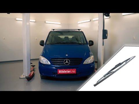 Mercedes Vito: Hvordan bytte vindusvisker bak (Krok) - 2003 og nyere modeller