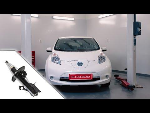 Nissan Leaf: Hvordan bytte støtdemper og fjærbeinslager foran - 2010 og nyere modeller