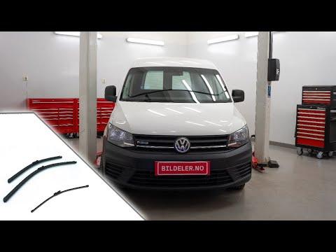 Volkswagen Caddy(IV): Hvordan bytte vindusviskere foran og bak - 2015 til 2017 modeller