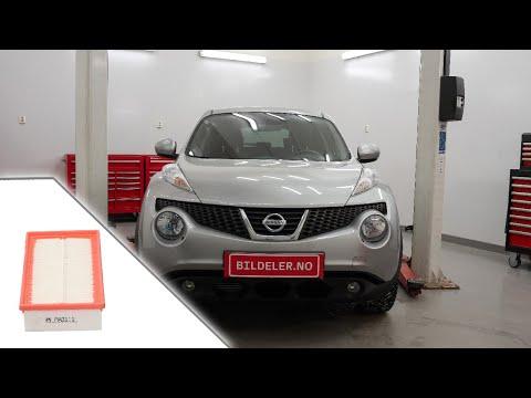 Nissan Juke(F15): Hvordan bytte luftfilter - 2010 til 2014 modeller