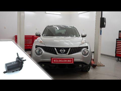 Nissan Juke(F15): Hvordan bytte dieselfilter - 2011 til 2014 modeller