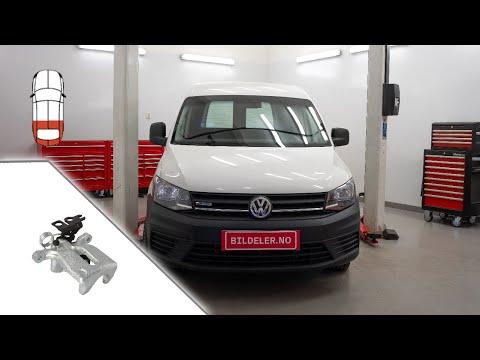 Volkswagen Caddy(IV): Hvordan bytte bremsecaliper bak - 2015 og nyere modeller