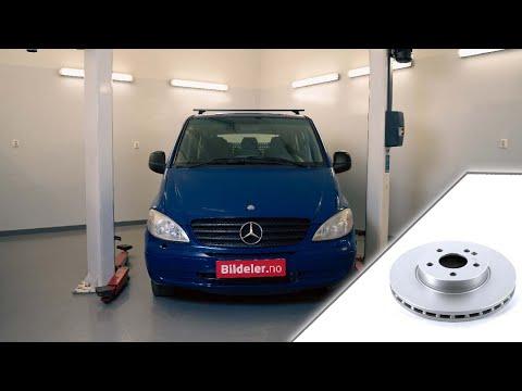 Mercedes Vito: Hvordan bytte bremseskiver foran - 2004 og nyere modeller