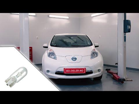 Nissan Leaf: Hvordan bytte parklys foran