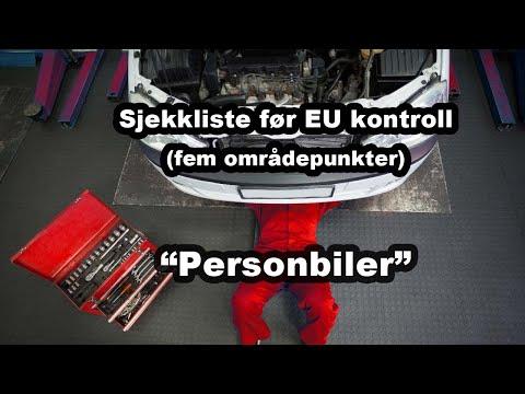 Sjekkliste før EU kontrollen