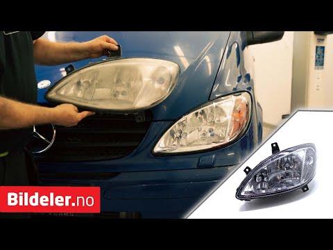 Mercedes Vito: Hvordan bytte hovedlykt foran (Venstre side) - 2004-2010