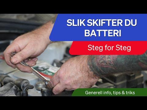 Videoguide: Slik bytter du bilbatteri