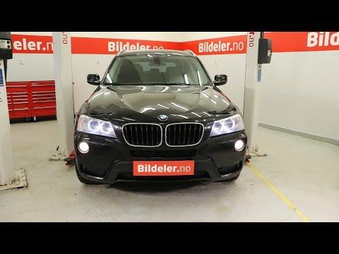 BMW X3: Hvordan bytte Pollenfilter (2 stk.) og Mikrofilter (2 stk.) - 2001 til 2017 mod.