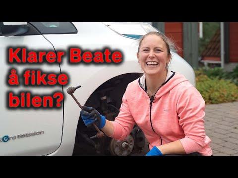 Beate skrur bil for første gang