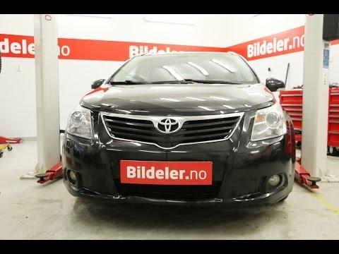 Toyota Avensis: Hvordan bytte dieselfilter - 2009 til 2016 mod. 