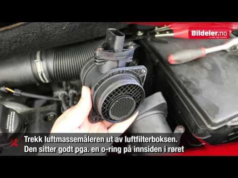 Skoda Octavia: Hvordan bytte luftmassemåler - 1,9TDI - 2004 til 2010 mod. (1Z)