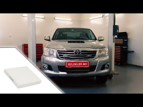 Toyota Hilux: Hvordan bytte pollenfilter - 2005 og nyere modeller.