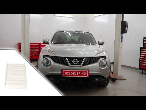 Nissan Juke(F15): Hvordan bytte pollenfilter - 2010 og nyere modeller