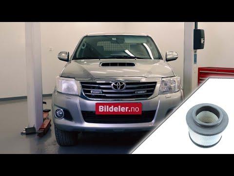 Toyota Hilux: Hvordan bytte luftfilter - 2005 til 2016 modeller.