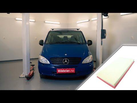  Mercedes Vito: Hvordan bytte luftfilter - 2004 og nyere modeller