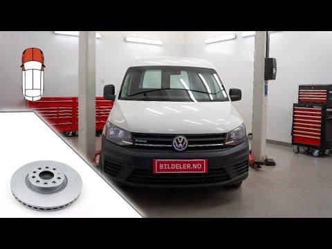 Volkswagen Caddy(IV): Hvordan bytte bremseskive foran - 2015 og nyere modeller