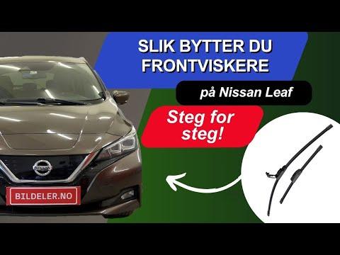Nissan Leaf(ZE1): Slik bytter du frontviskere - 2017 og nyere modeller