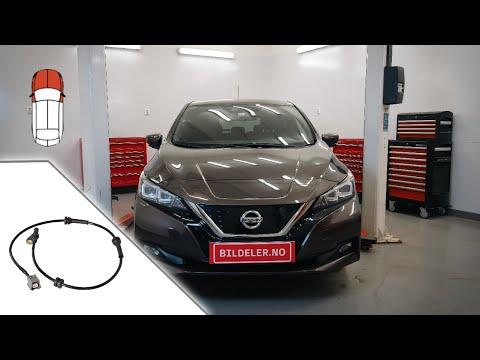 Nissan Leaf(ZE1): Hvordan bytte ABS føler foran - 2018 og nyere modeller