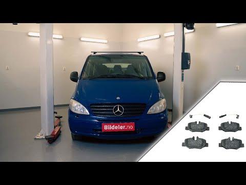 Mercedes Vito: Hvordan bytte bremseklosser bak - 2004 og nyere modeller