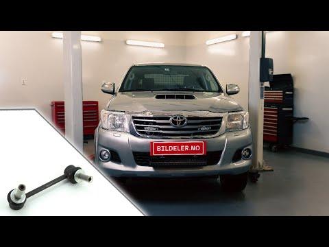 Toyota Hilux: Hvordan bytte lenkearm i forstilling - 2005 og nyere modeller.