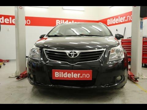 Toyota Avensis: Hvordan bytte støtdemper og fjærbeinslager foran - 2009 til 2016 mod. 