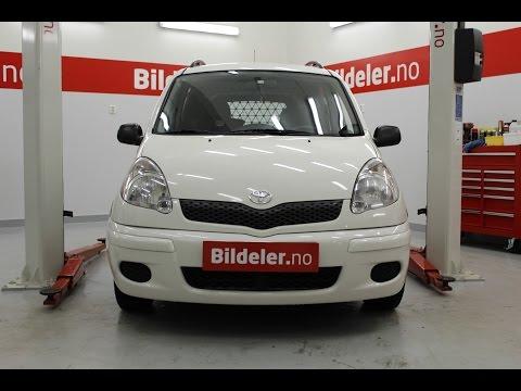 Toyota Yaris Verso: Hvordan bytte håndbrekkwire - 1999 til 2005 mod.