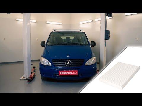 Mercedes Vito - Hvordan bytte pollenfilter - 2004 og nyere modeller