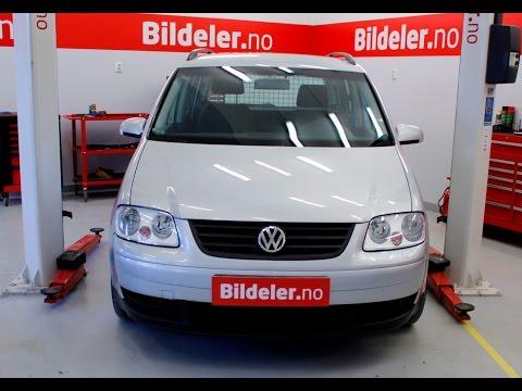 VW Touran: Hvordan bytte bremsecaliper og bremseslange foran - 2003 til 2010 mod. (1T)
