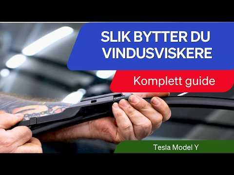  Slik bytter du vindusviskere på Tesla Model Y