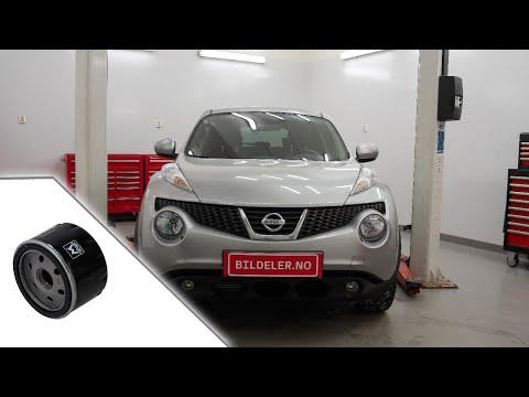 Nissan Juke(F15): Hvordan bytte oljefilter og motorolje - 2010 til 2014 modeller